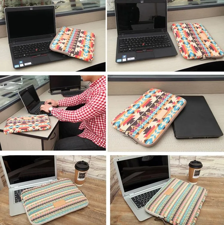 14 Inch Lingge Laptop Liner Bag With Stylish Pattern