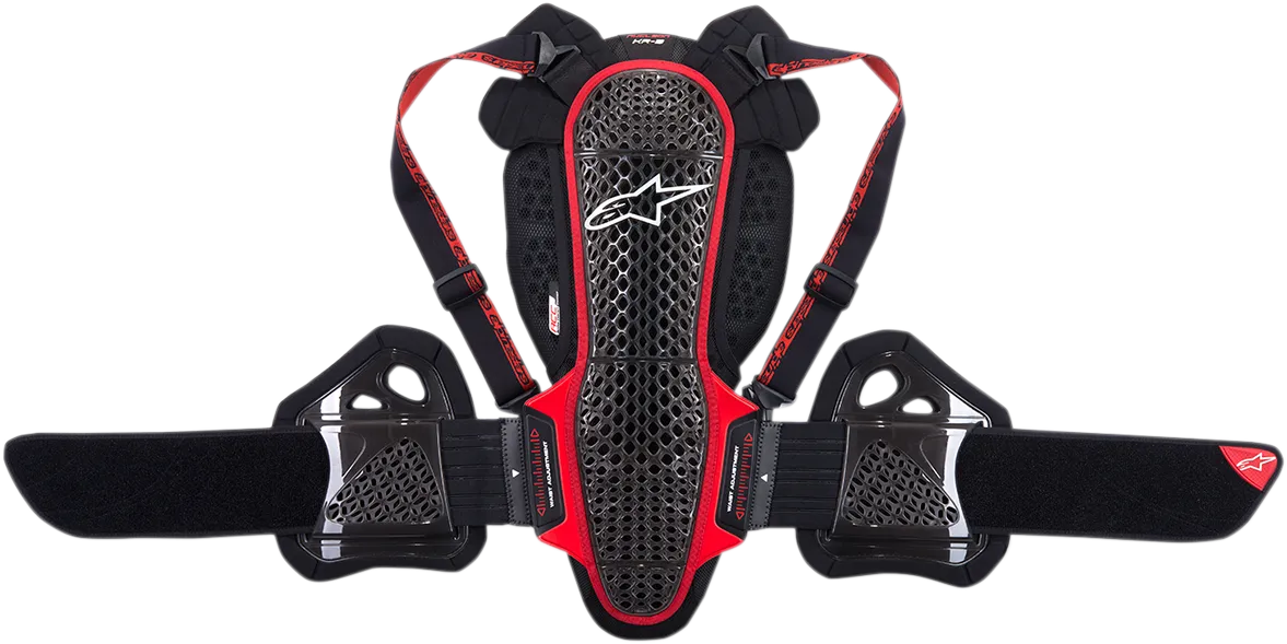 ALPINESTARS Nucleon KR-3 Back Protector - Black/Red - Large 6504718-13-L