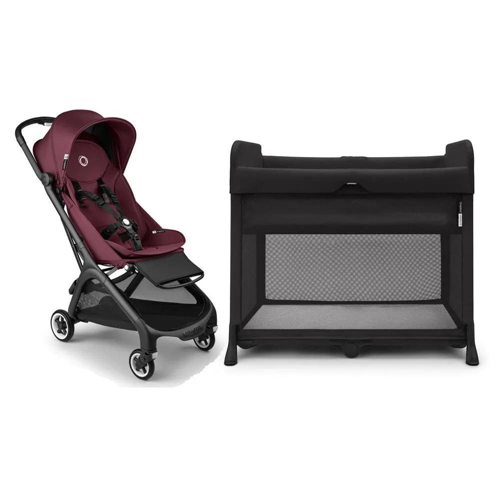 Bugaboo Butterfly Stroller   Stardust Plus Travel Cot