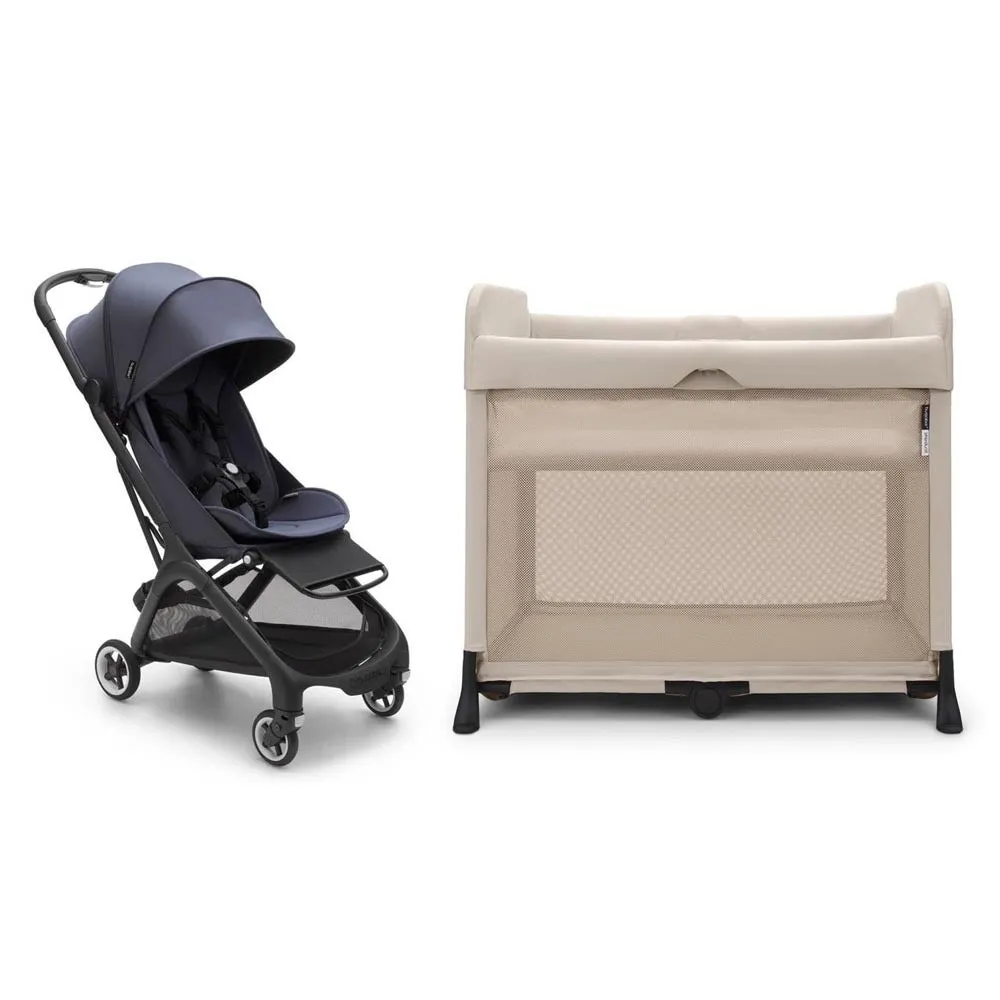 Bugaboo Butterfly Stroller   Stardust Plus Travel Cot