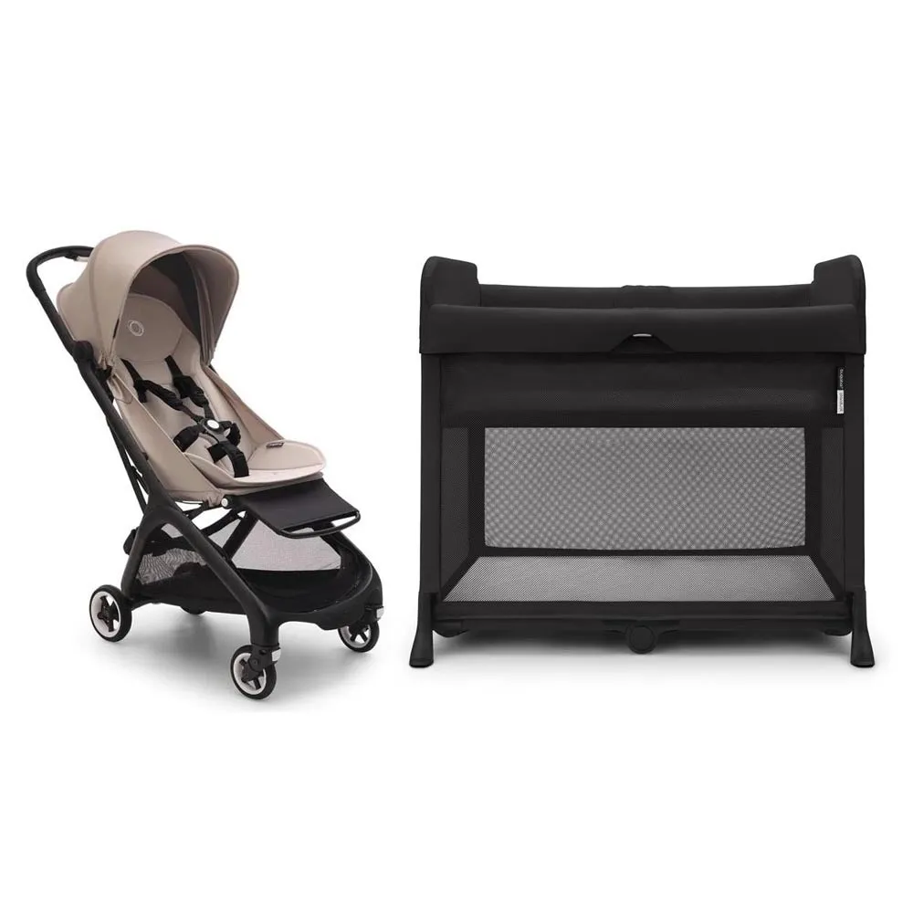 Bugaboo Butterfly Stroller   Stardust Plus Travel Cot