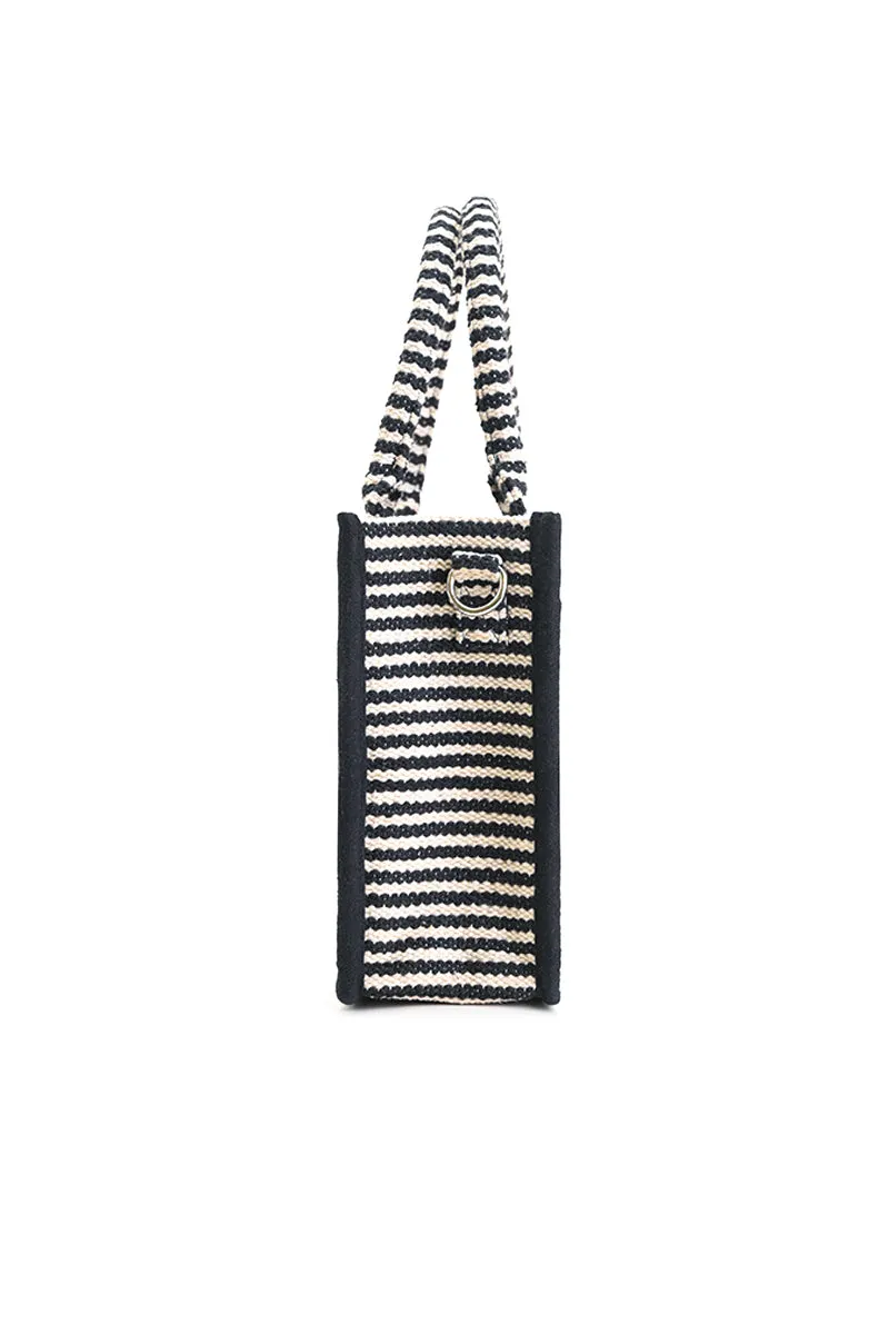 Charcoal Chic Evening Mini Tote Bag