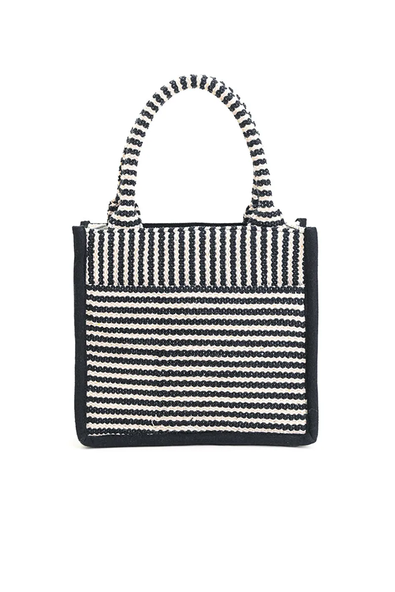Charcoal Chic Evening Mini Tote Bag