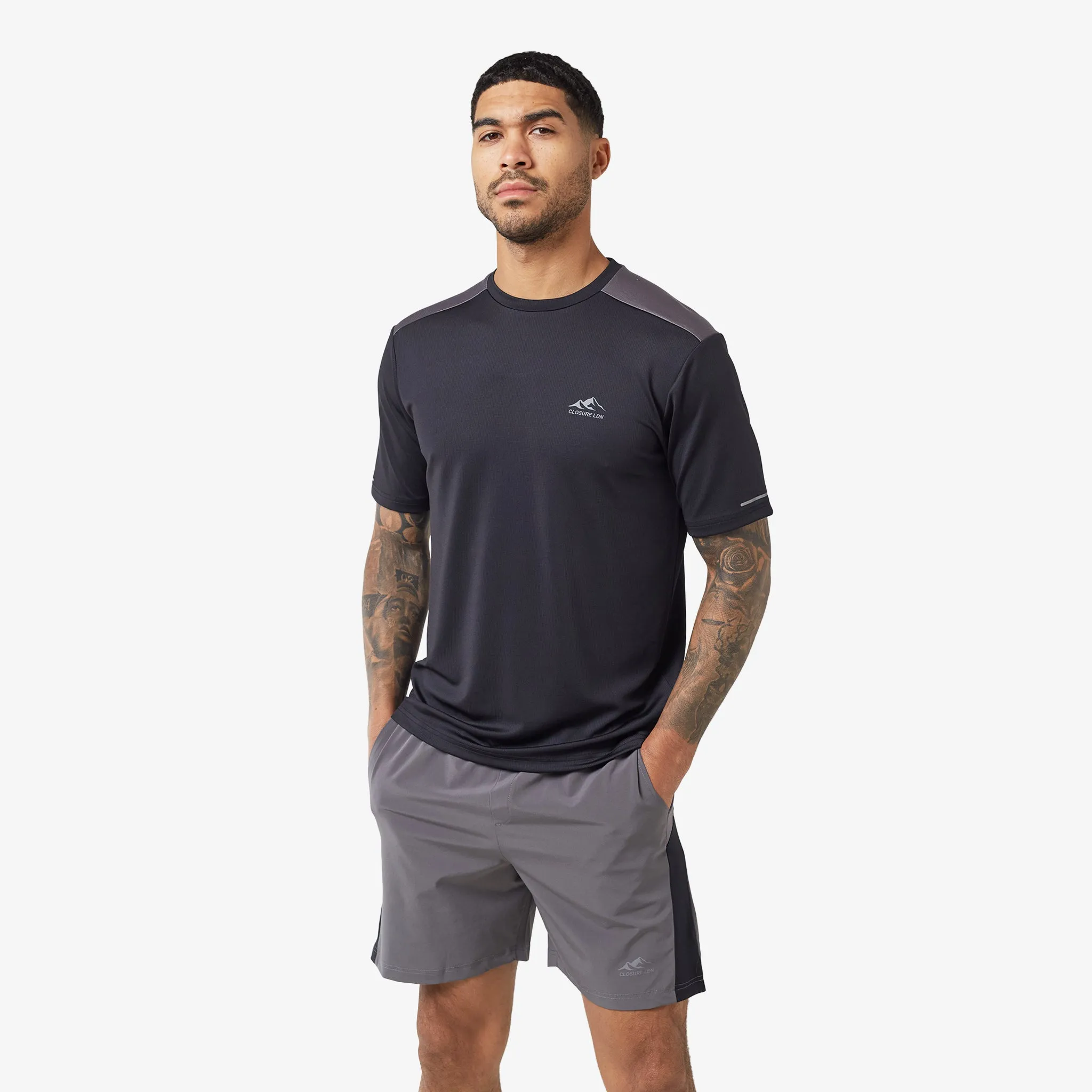 Cut & Sew Training Twinset | Black