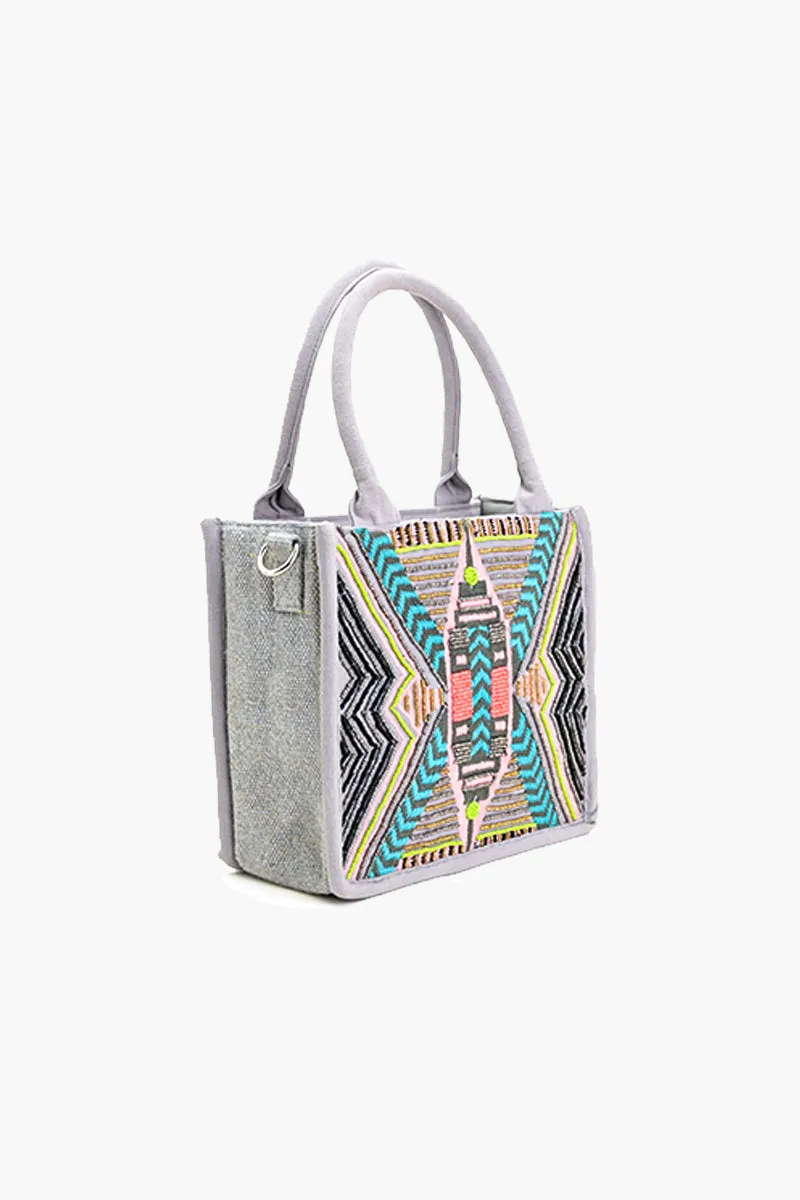 Frost Grey Mini Tote Bag