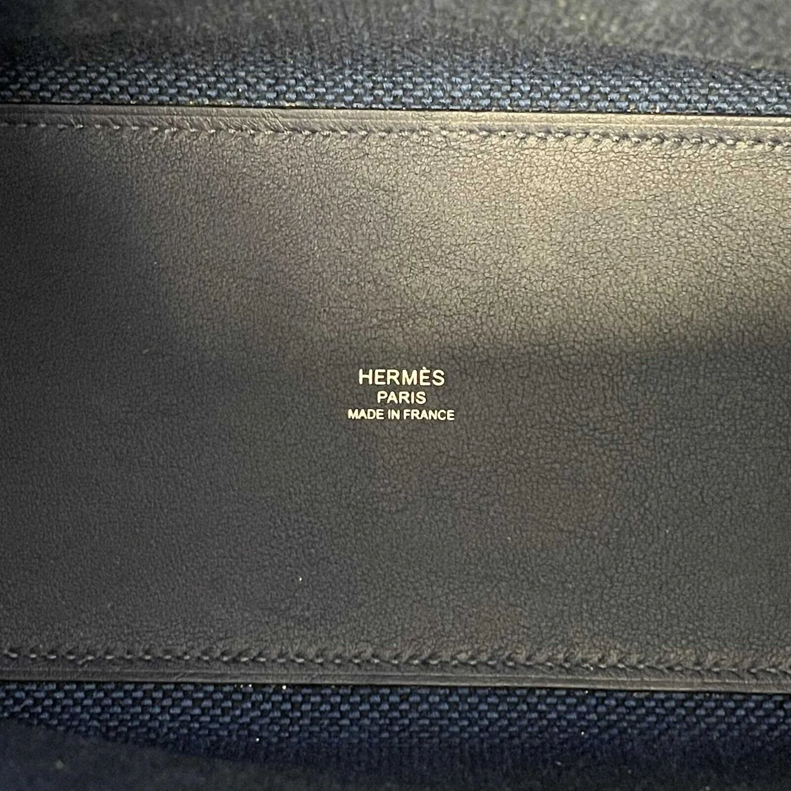 Hermes - NEW Cabas H en Biais Swift Toile Canvas 27 (Blue limited edition) Tote w/ Shoulder Strap