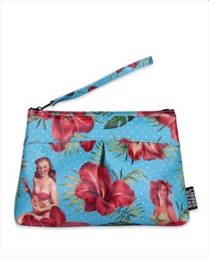 Liquorbrand Makeup Bag Hula Girl  BLUE