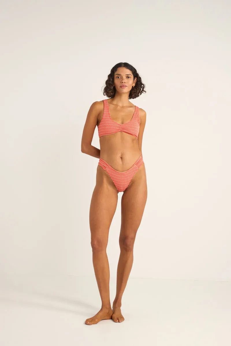Lola Check Soft Side Holiday Pant Red