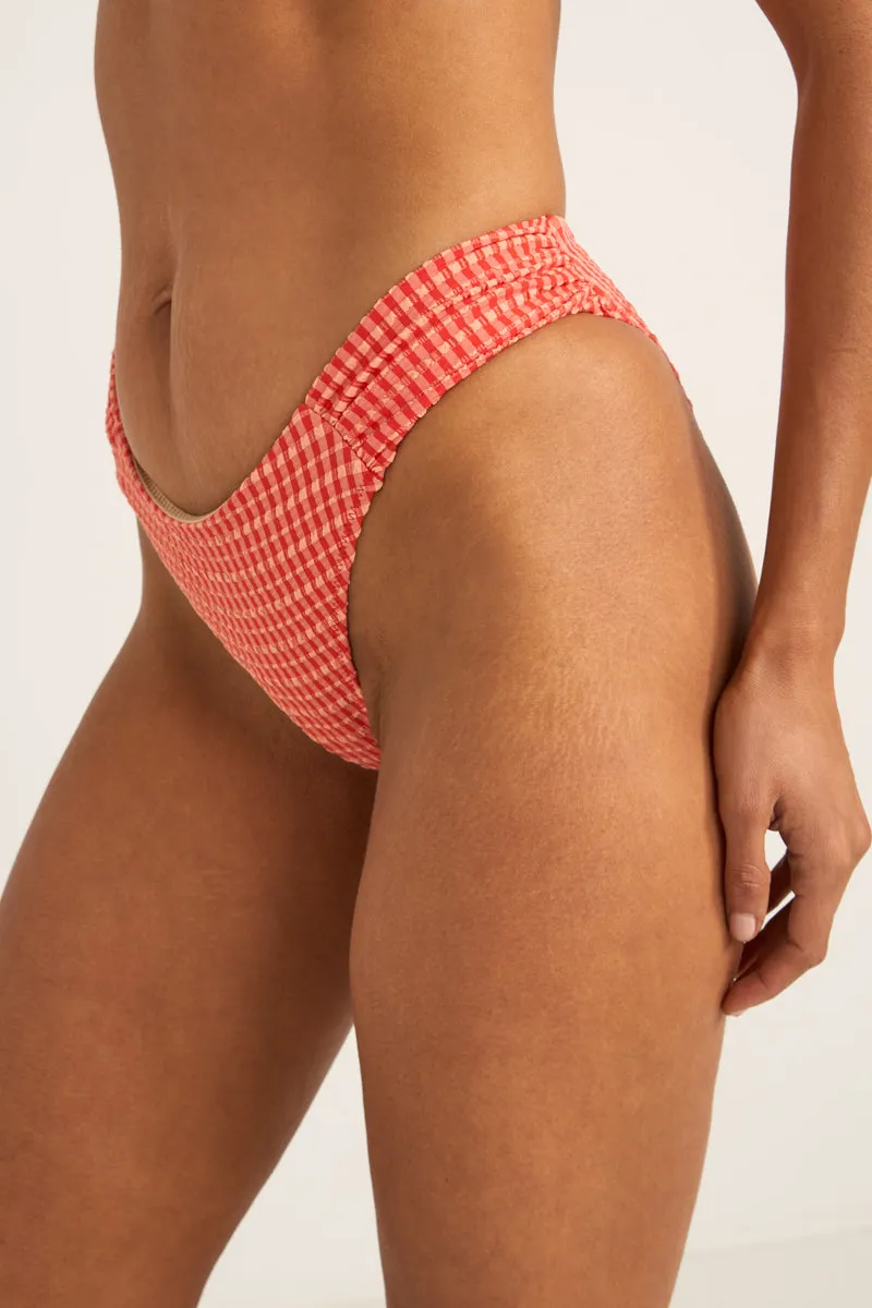 Lola Check Soft Side Holiday Pant Red
