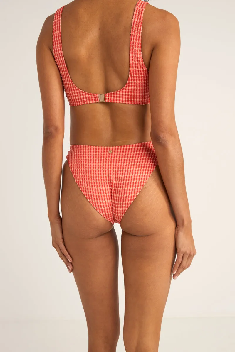 Lola Check Soft Side Holiday Pant Red