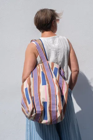 pice Lavender Canvas Large Tote Bag