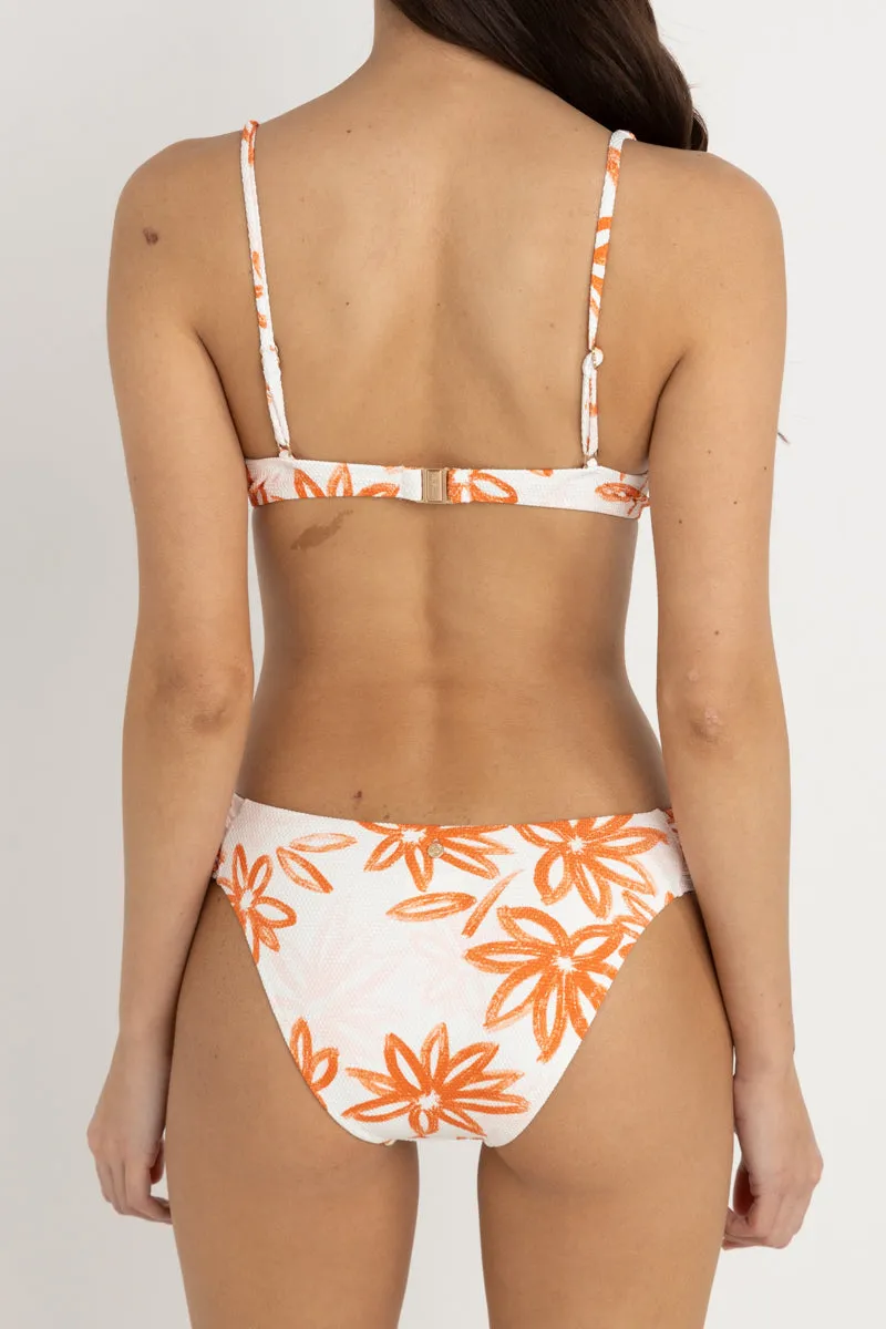 Sanctuary Floral Soft Side Holiday Pant White