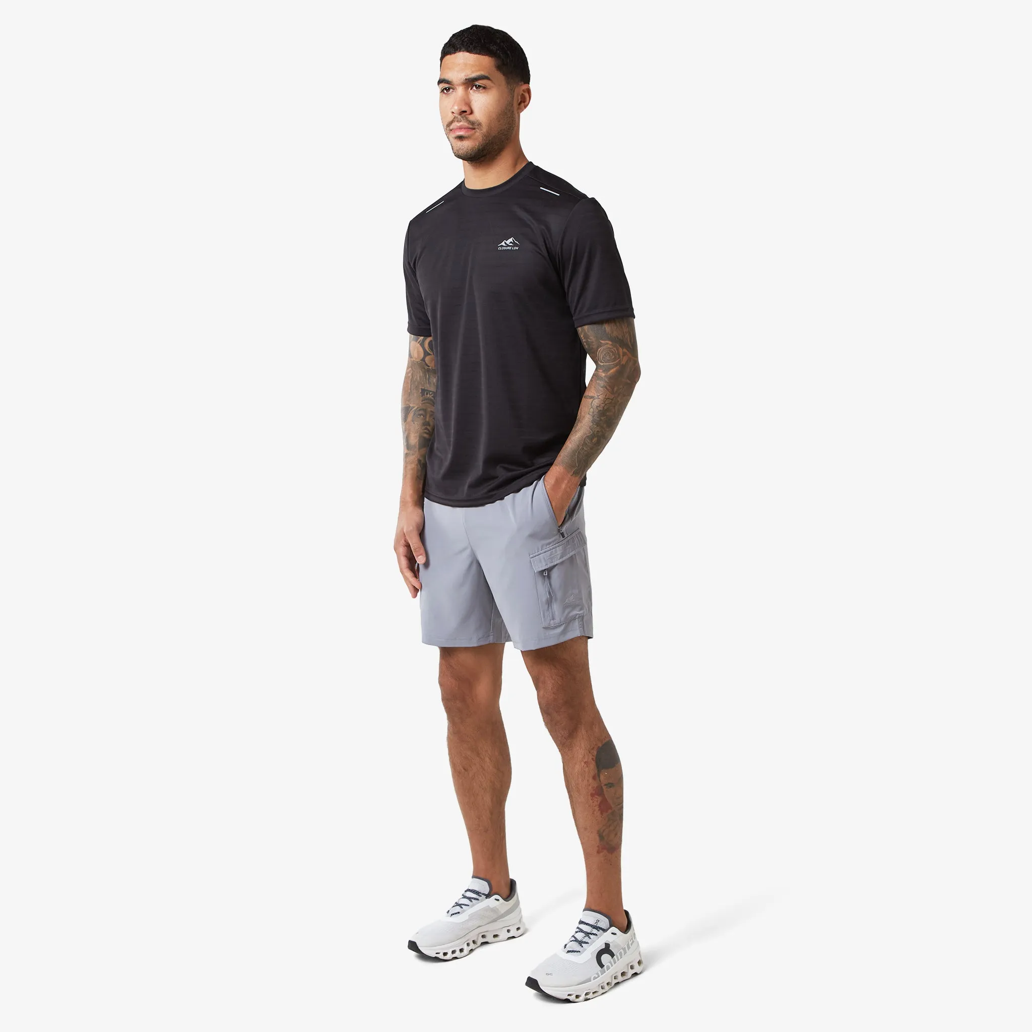 Training Cargo Performance Twinset | Black/Mid Grey