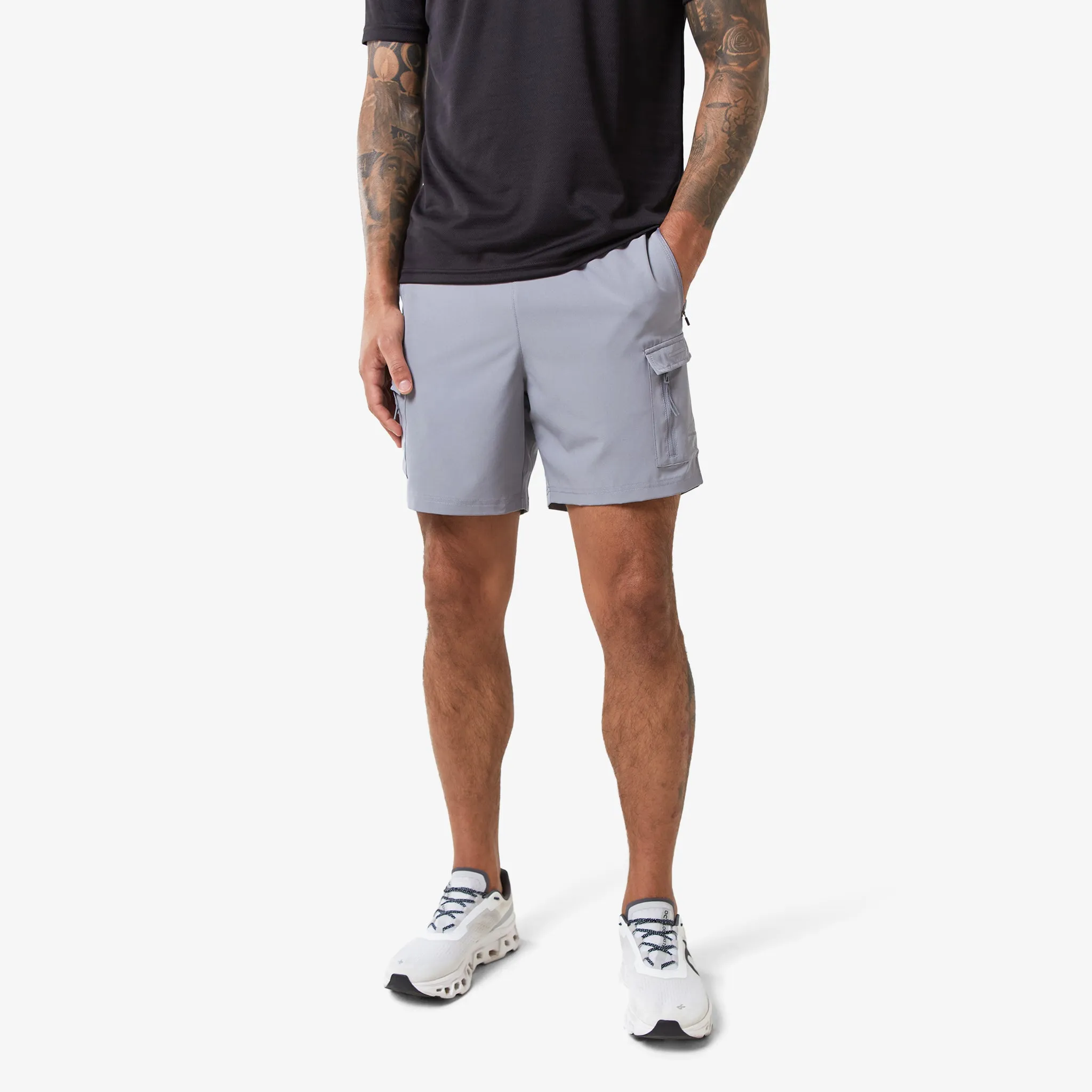 Training Cargo Performance Twinset | Black/Mid Grey