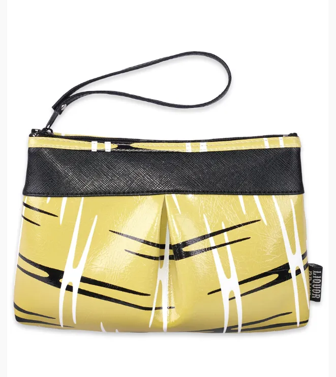 Womens Liquorbrand Makeup Bag Atomic Yellow
